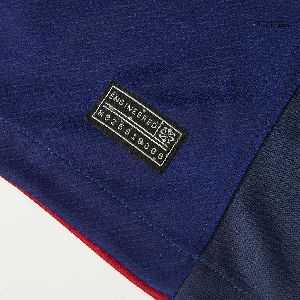 Camiseta de fútbol local RAPHINHA #11 del Barcelona 2024/25, roja y azul - UCL