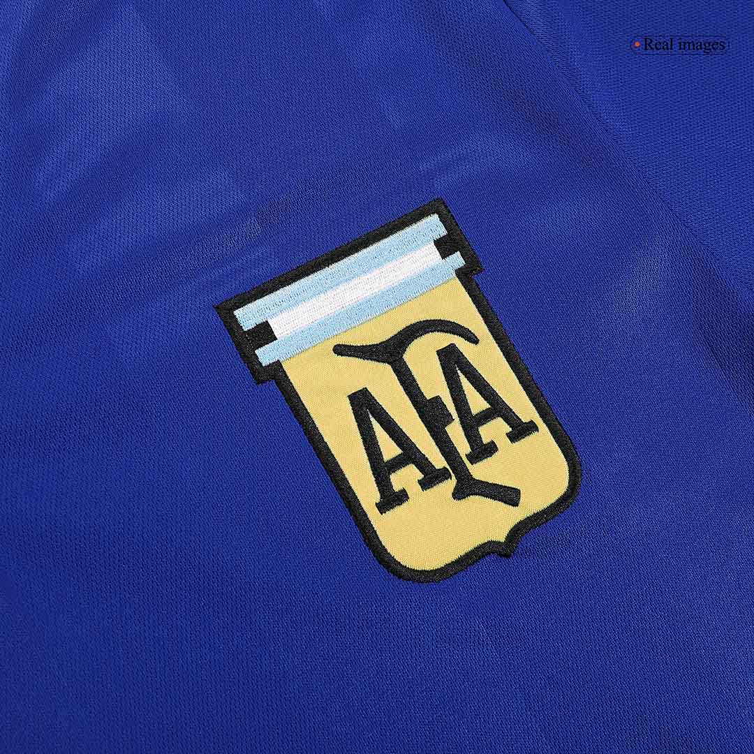 Camiseta de fútbol retro de visitante de Argentina de 1986