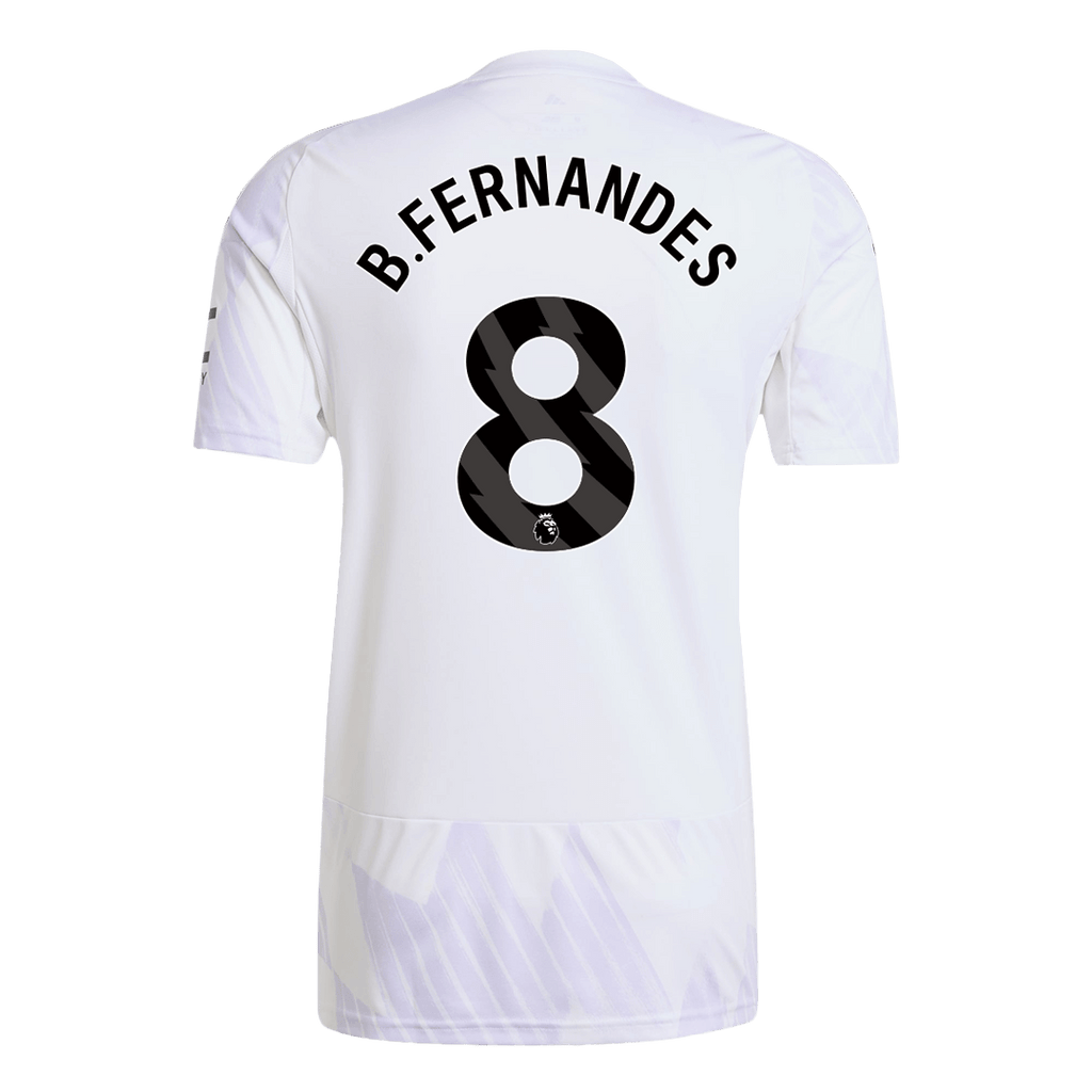 Soccer Kits B.FERNANDES #8 Manchester United Away Soccer Jersey 2025/26 White