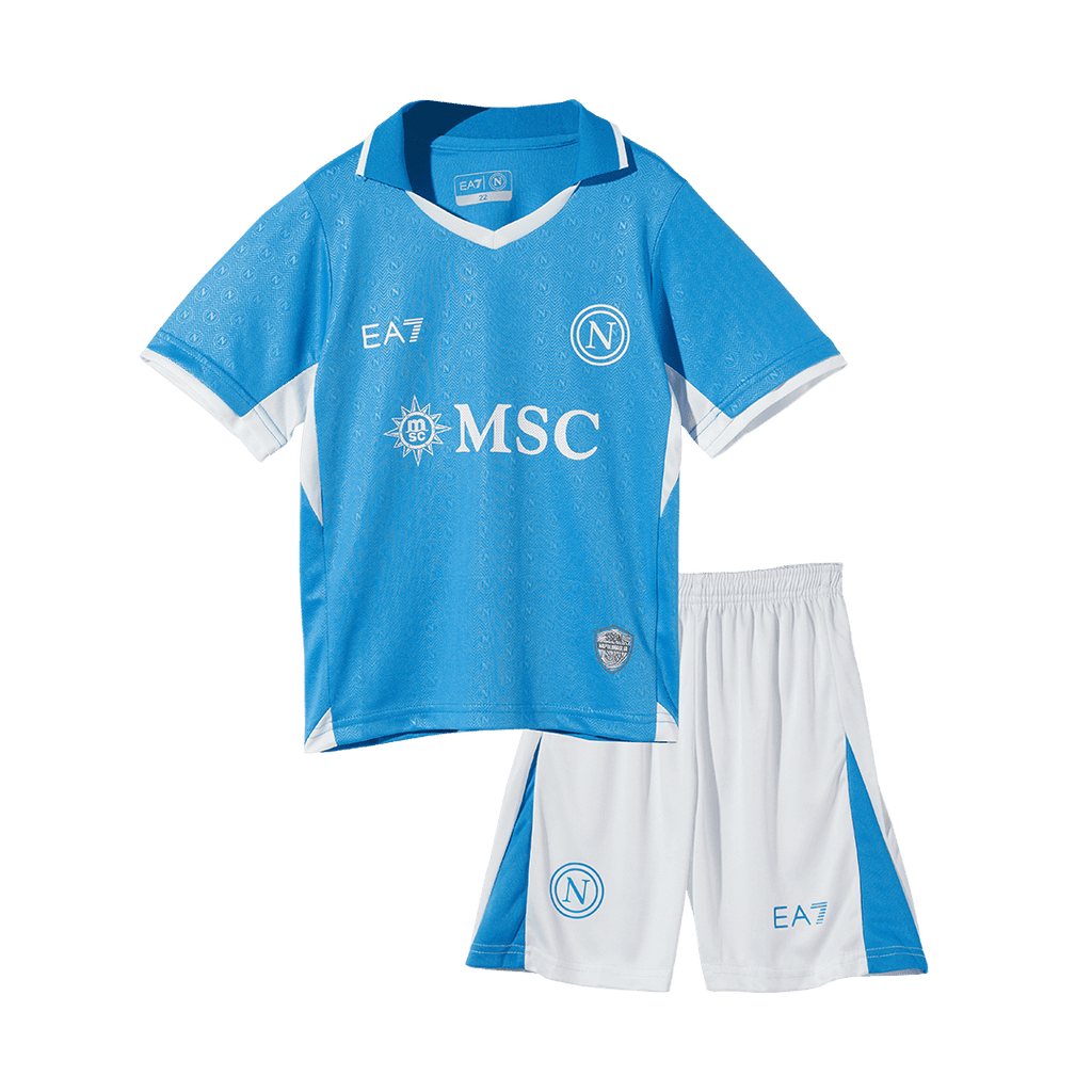 Kit de fútbol para niños: Camiseta local del Napoli (camiseta y pantalones cortos) 2024/25
