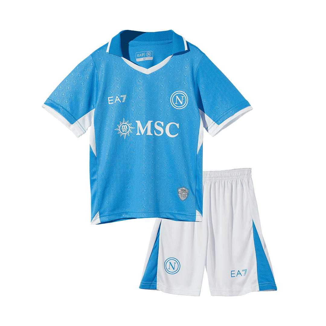 Kit de fútbol para niños: Camiseta local del Napoli (camiseta y pantalones cortos) 2024/25