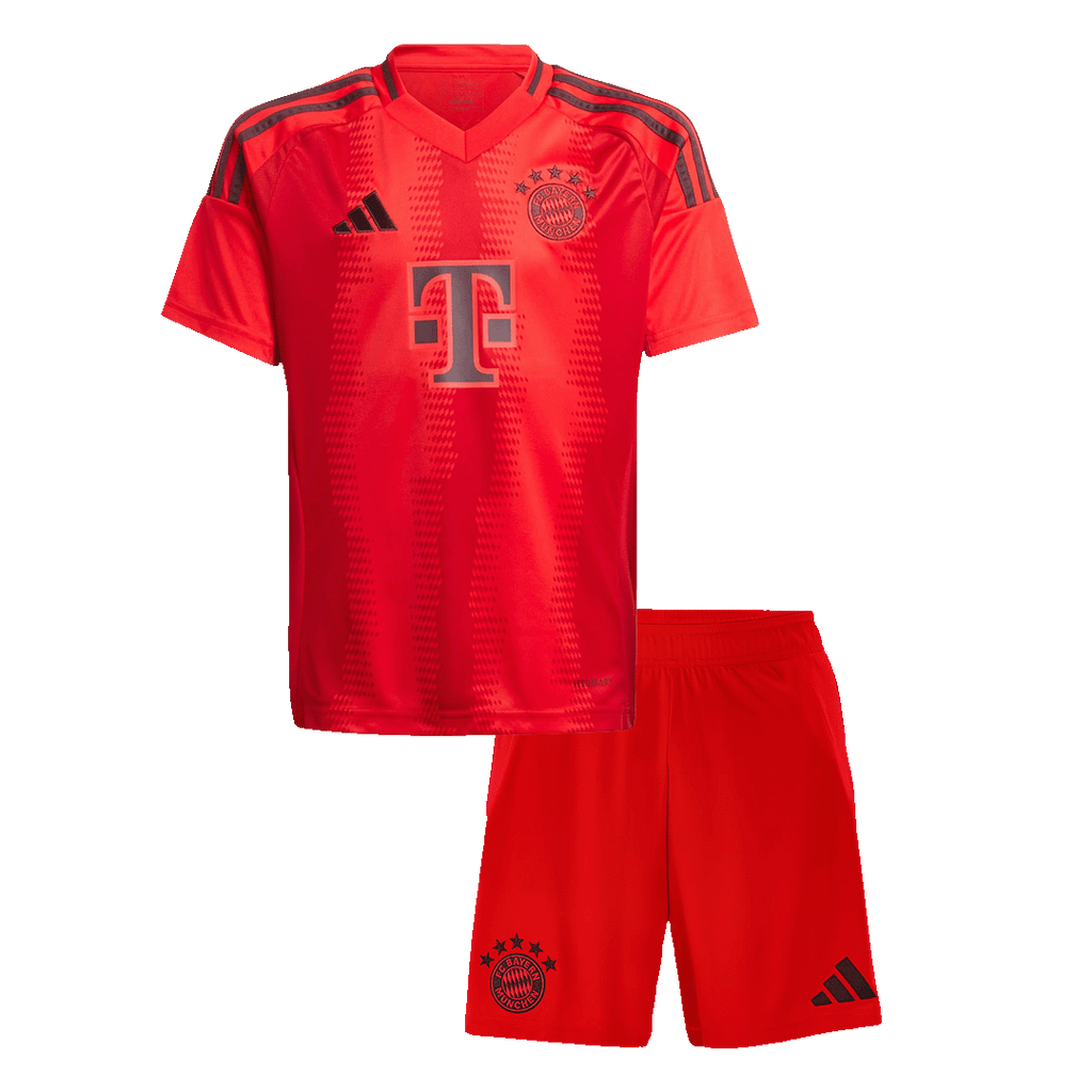 Maillot de football domicile Bayern Munich 2024/25 pour enfant (maillot + short) Rouge