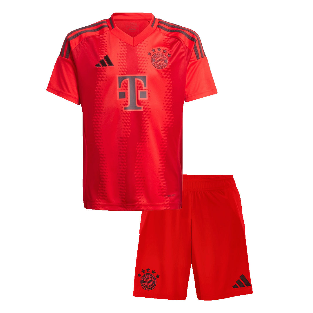 Maillot de football domicile Bayern Munich 2024/25 pour enfant (maillot + short) Rouge