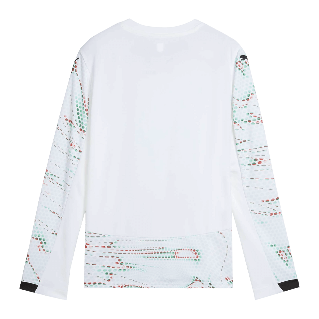 Camiseta de fútbol de Portugal de manga larga para visitante 2025, blanca