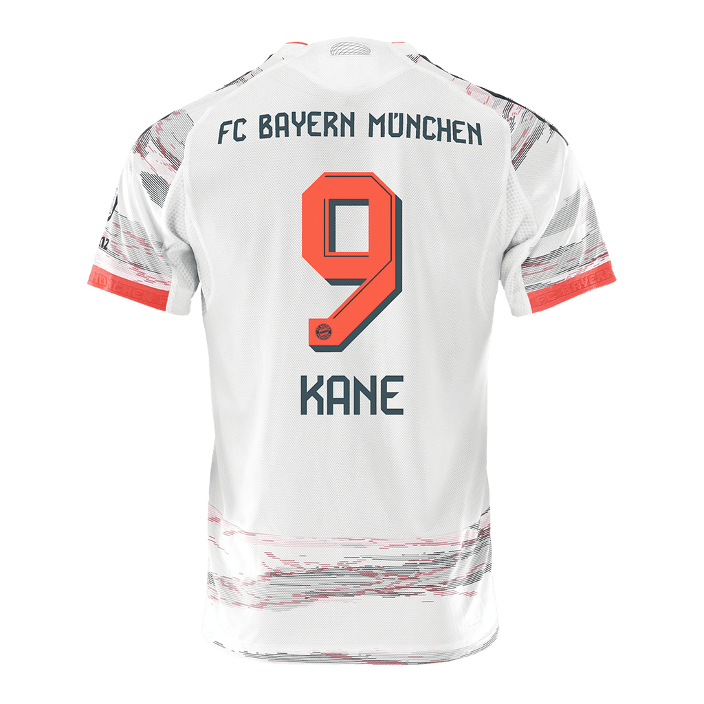 Soccer Kits Authentic KANE #9 Bayern Munich Away Soccer Jersey 2025/26 White