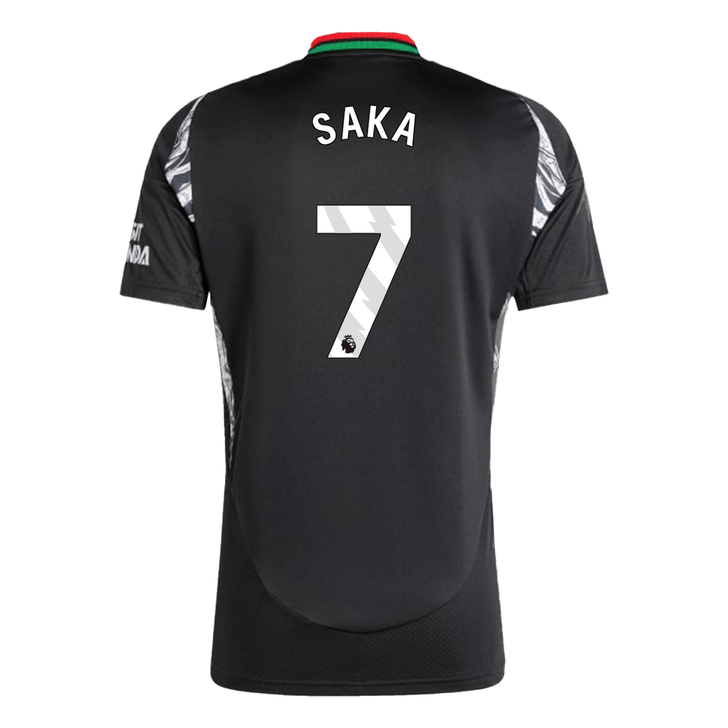 Camiseta de fútbol visitante SAKA #7 del Arsenal 2024/25