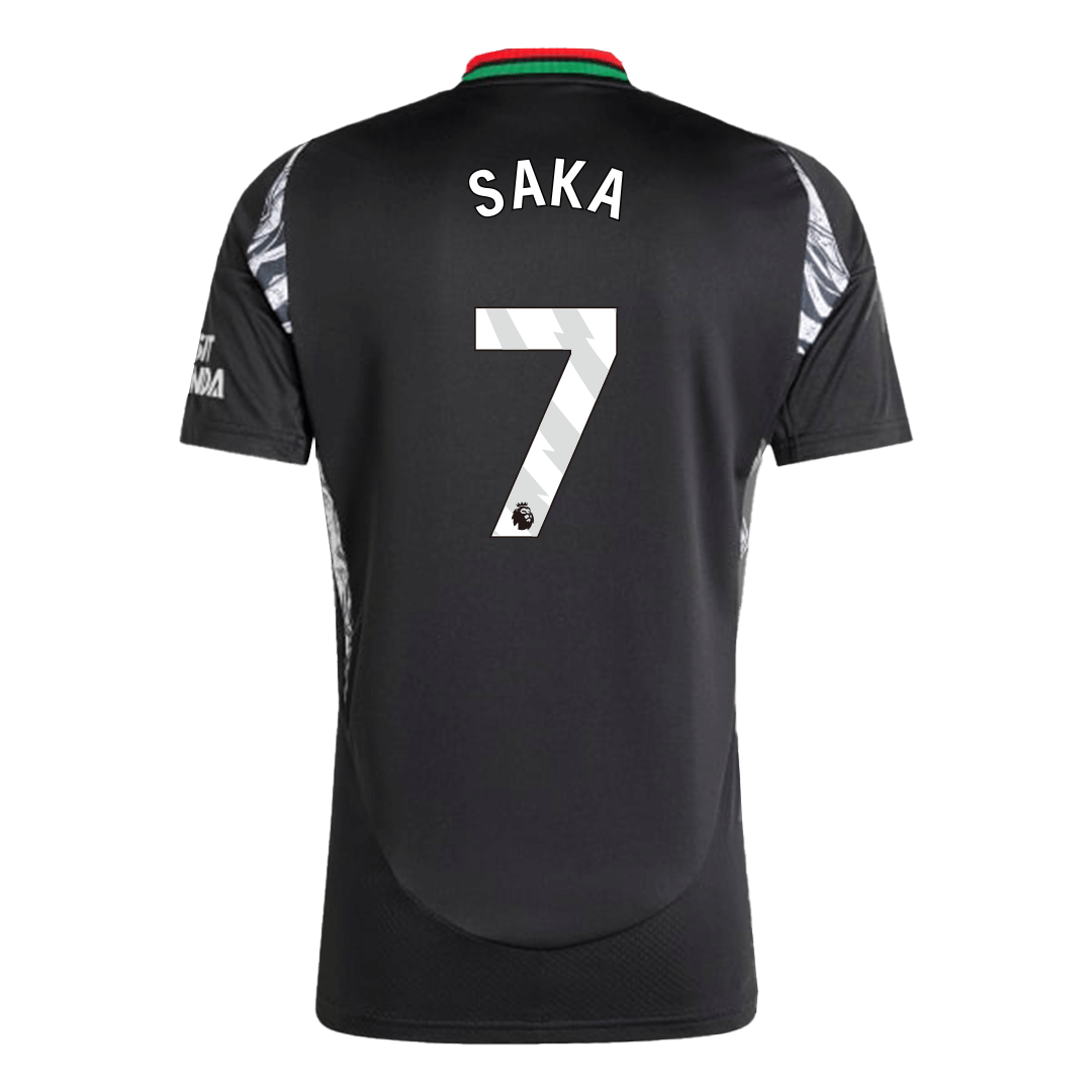 Camiseta de fútbol visitante SAKA #7 del Arsenal 2024/25