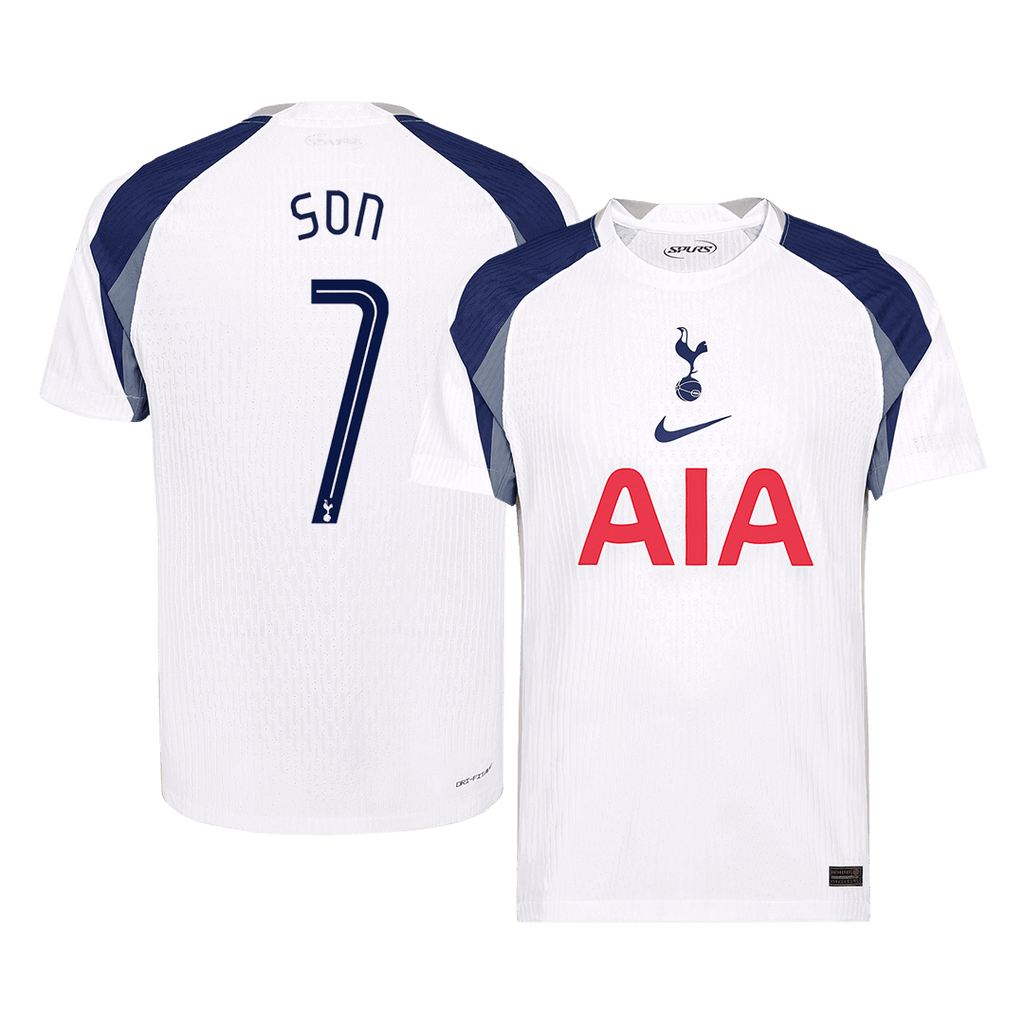 Soccer Kits Authentic SON #7 Tottenham Hotspur Home Soccer Jersey 2025/26 White - UCL