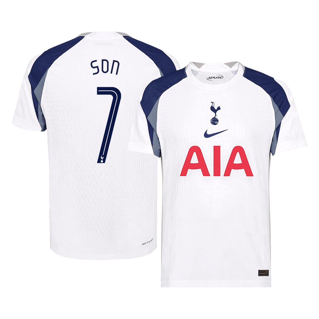 Soccer Kits Authentic SON #7 Tottenham Hotspur Home Soccer Jersey 2025/26 White - UCL