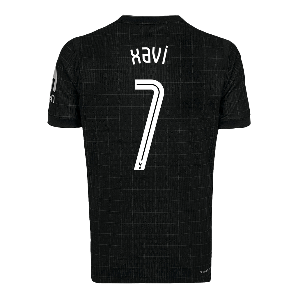 Soccer Kits XAVI #7 Tottenham Hotspur Away Soccer Jersey 2025/26 Black - UCL