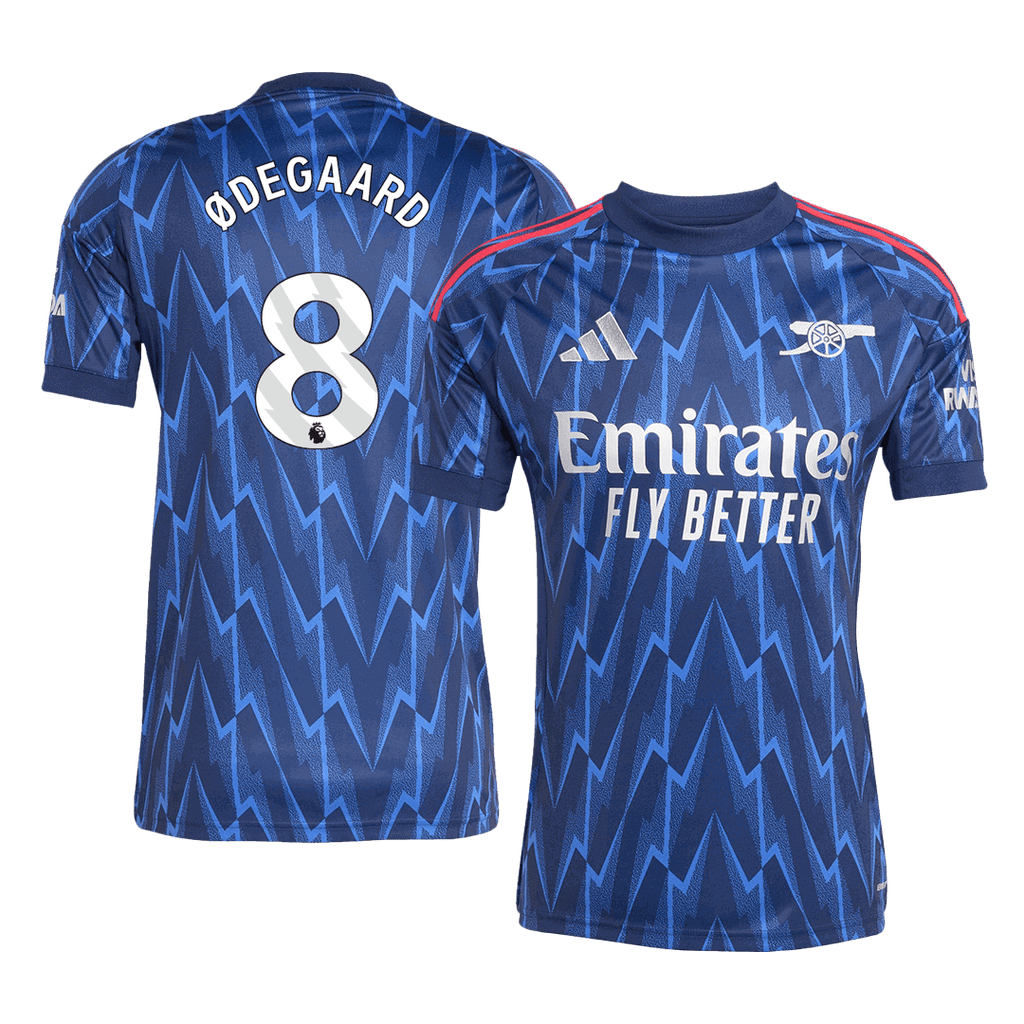 Soccer Kits Soccer Kits ØDEGAARD #8 Arsenal Away Soccer Jersey 2025/26 Blue