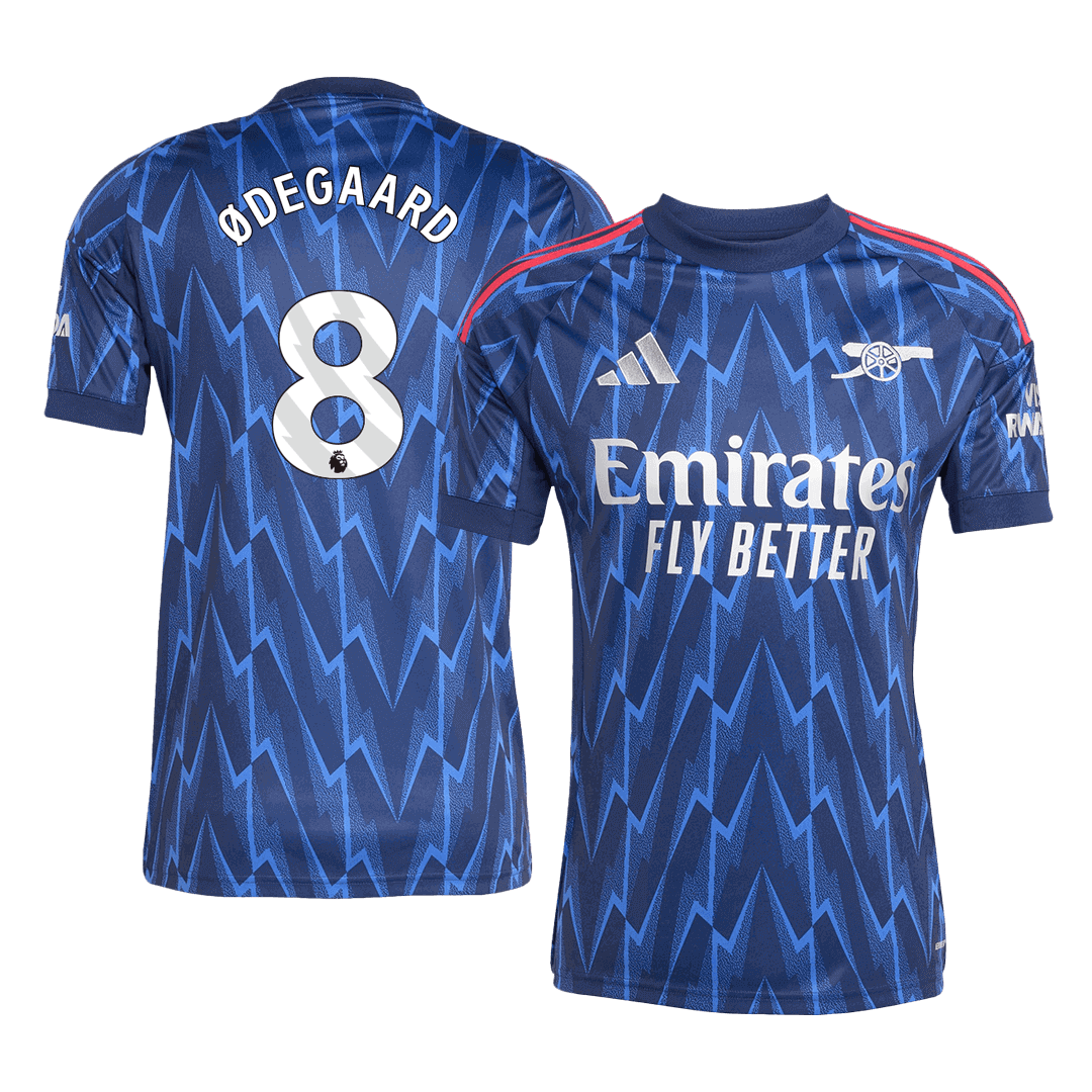 Soccer Kits Soccer Kits ØDEGAARD #8 Arsenal Away Soccer Jersey 2025/26 Blue