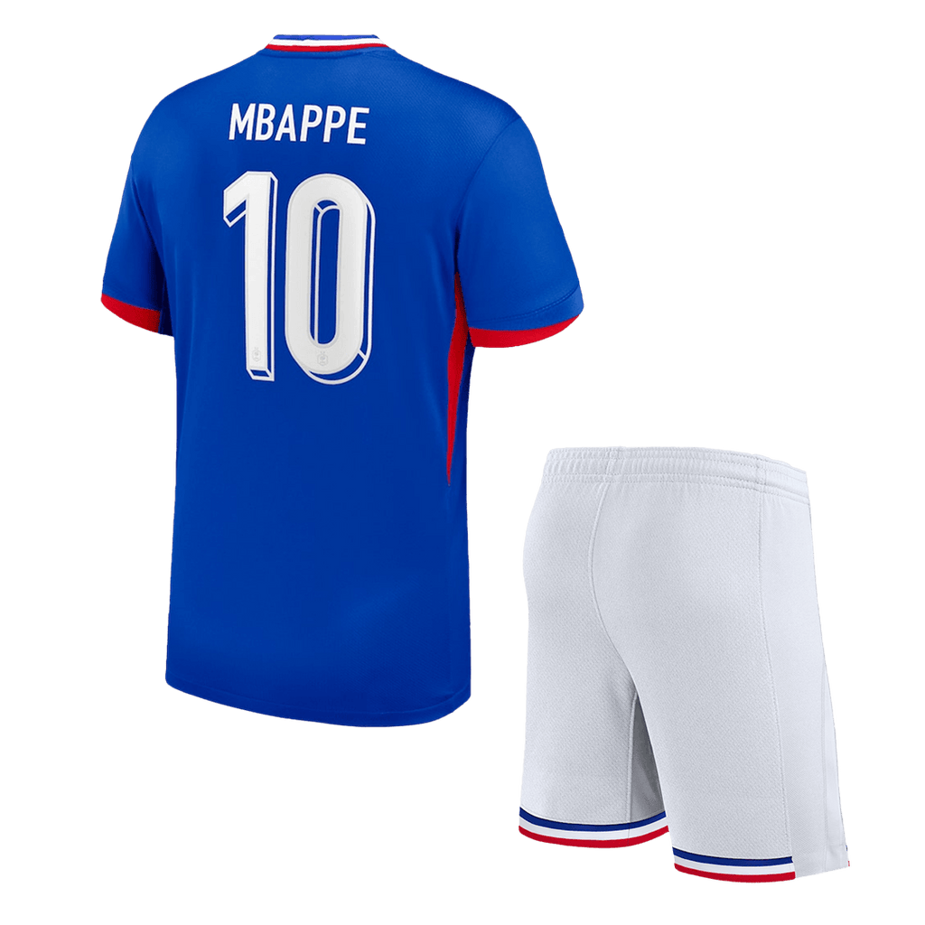 Maillot de foot domicile enfant MBAPPE #10 France (maillot + short) Euro 2024