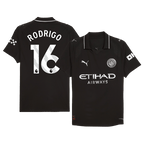 Soccer Kits Authentic RODRIGO #16 Manchester City Away Soccer Jersey 2025/26 Black