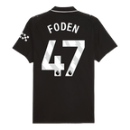 Soccer Kits Authentic FODEN #47 Manchester City Away Soccer Jersey 2025/26 Black