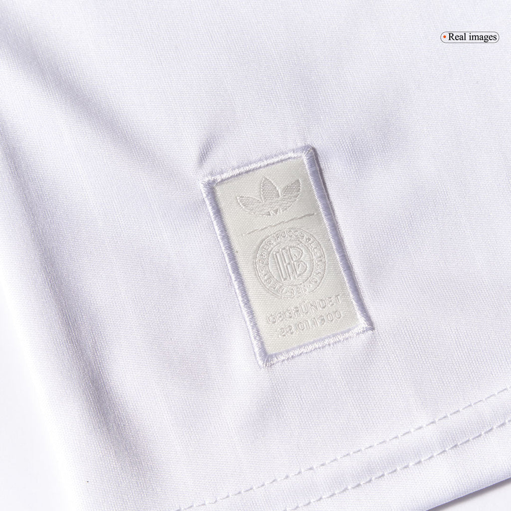 Camiseta de fútbol infantil del 125.º aniversario de Alemania (camiseta y pantalón corto) 2025, color blanco