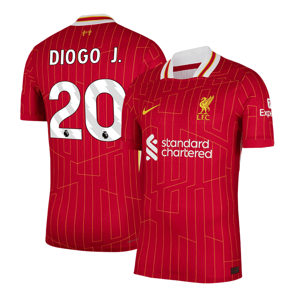 Soccer Kits Authentic DIOGO J. #20 Liverpool Home Soccer Jersey 2024/25 Red