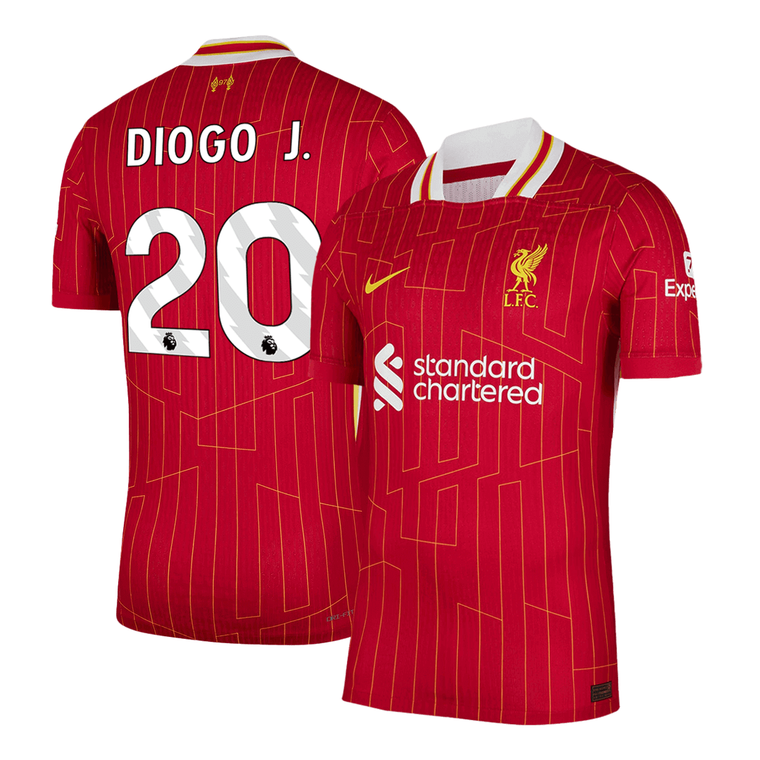 Soccer Kits Authentic DIOGO J. #20 Liverpool Home Soccer Jersey 2024/25 Red