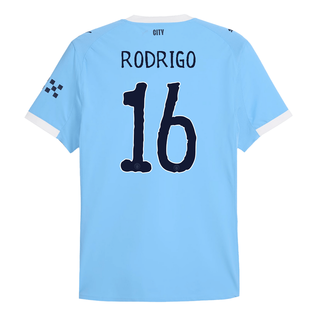 Soccer Kits Authentic RODRIGO #16 Manchester City Home Soccer Jersey 2025/26 Blue - Club World Cup