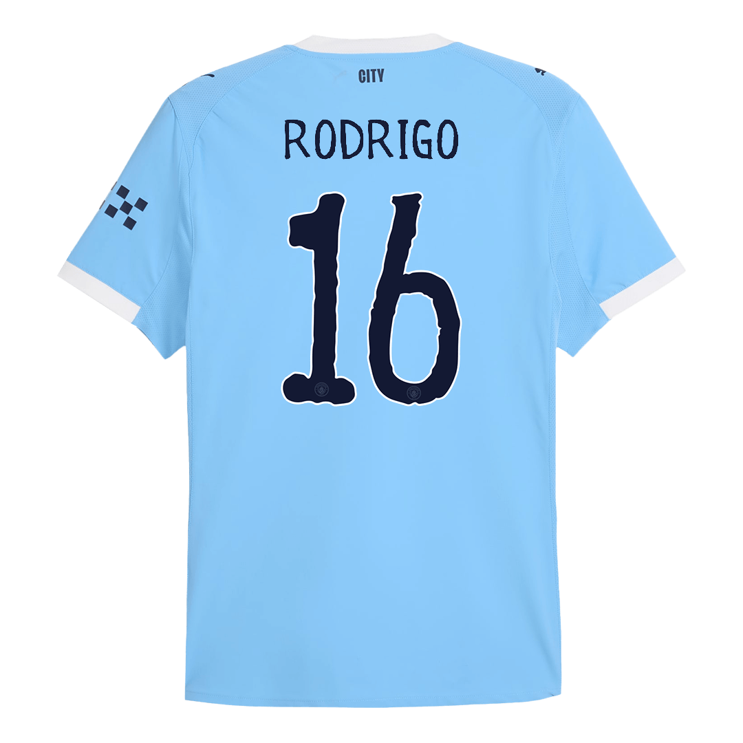 Soccer Kits Authentic RODRIGO #16 Manchester City Home Soccer Jersey 2025/26 Blue - Club World Cup