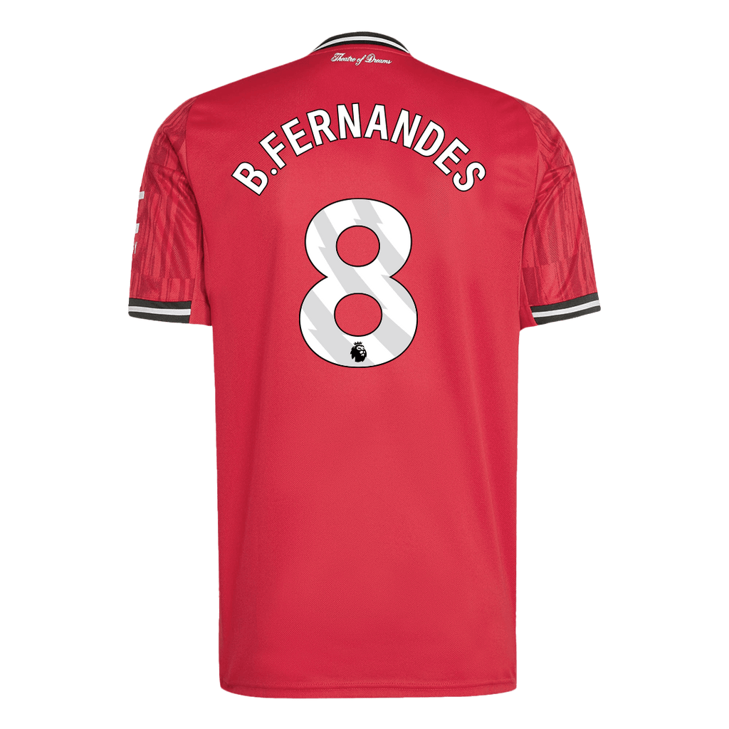 Soccer Kits B.FERNANDES #8 Manchester United Home Soccer Jersey 2025/26 Red
