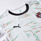 Camiseta de fútbol Ronaldo #7 Portugal de visitante, manga larga, 2025, blanca