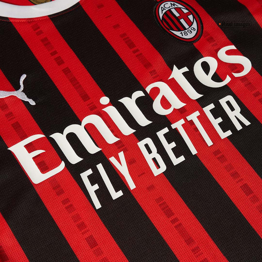 Soccer Kits AC Milan Home Long Sleeve Soccer Jersey 2024/25