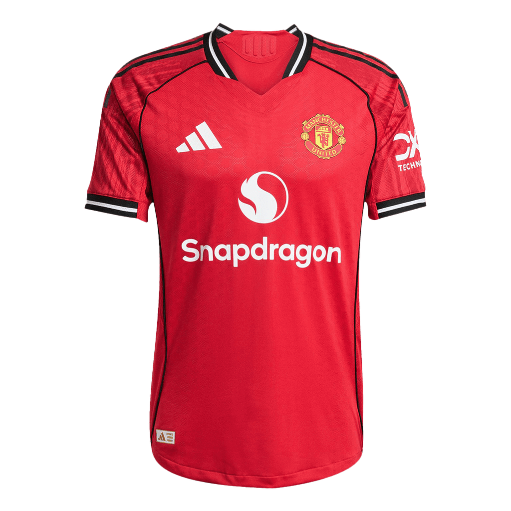 Kits de fútbol ŠEŠKO #30 Camiseta de fútbol local auténtica del Manchester United 2025/26 Roja