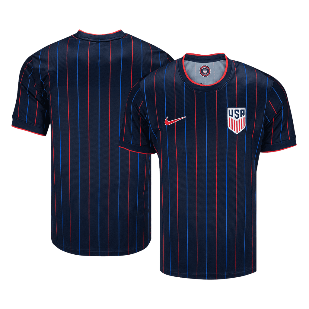 Camiseta de fútbol visitante USMNT 2025 azul marino
