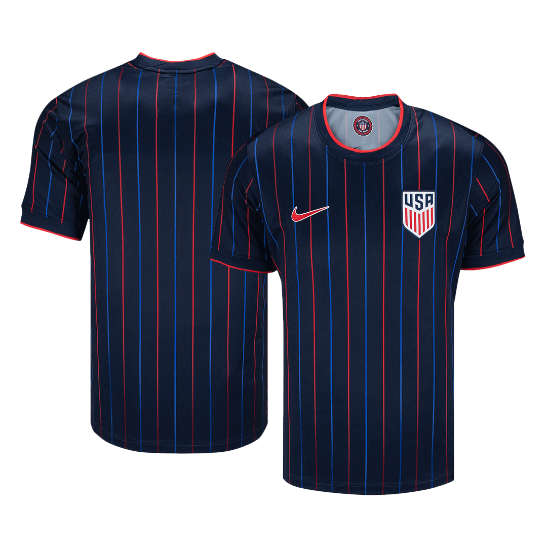 Camiseta de fútbol visitante USMNT 2025 azul marino