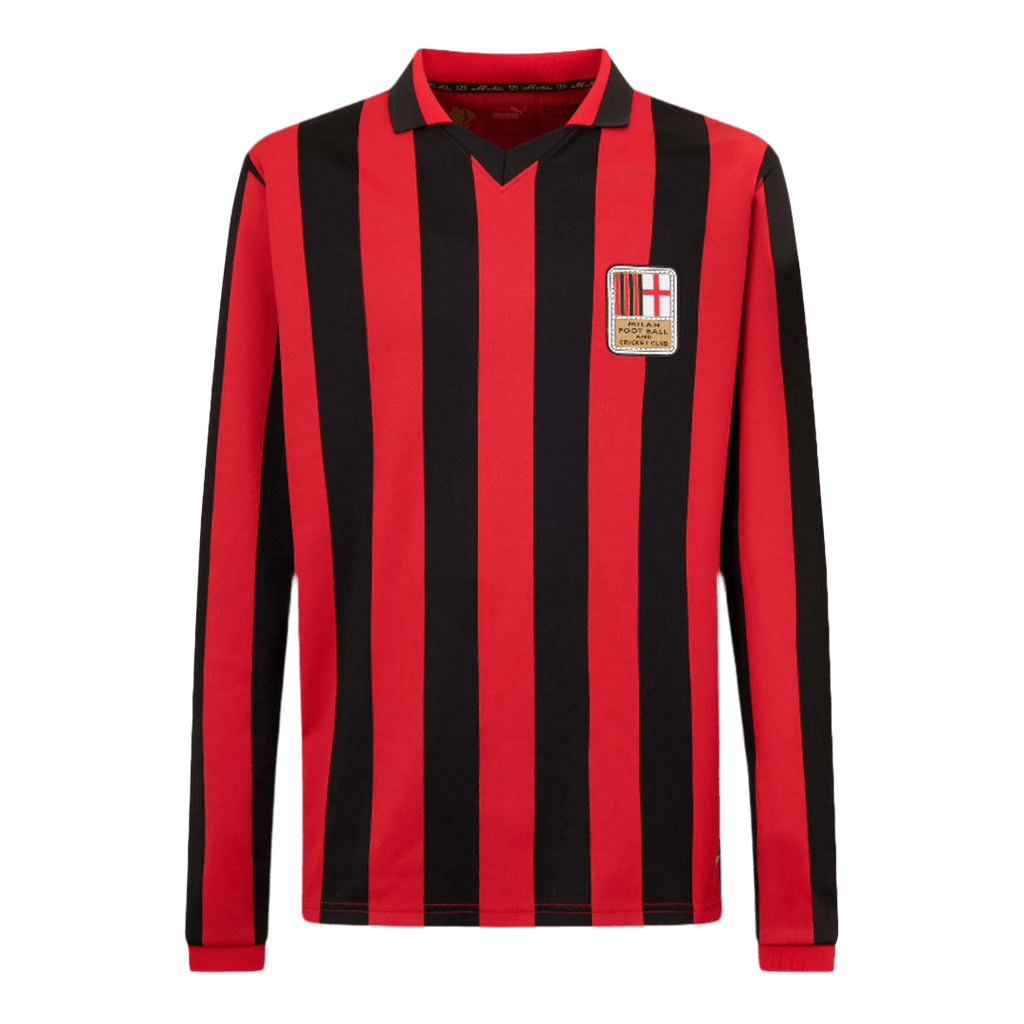 Soccer Kits #125 AC Milan 125th Anniversary Long Sleeve Soccer Jersey 2024/25