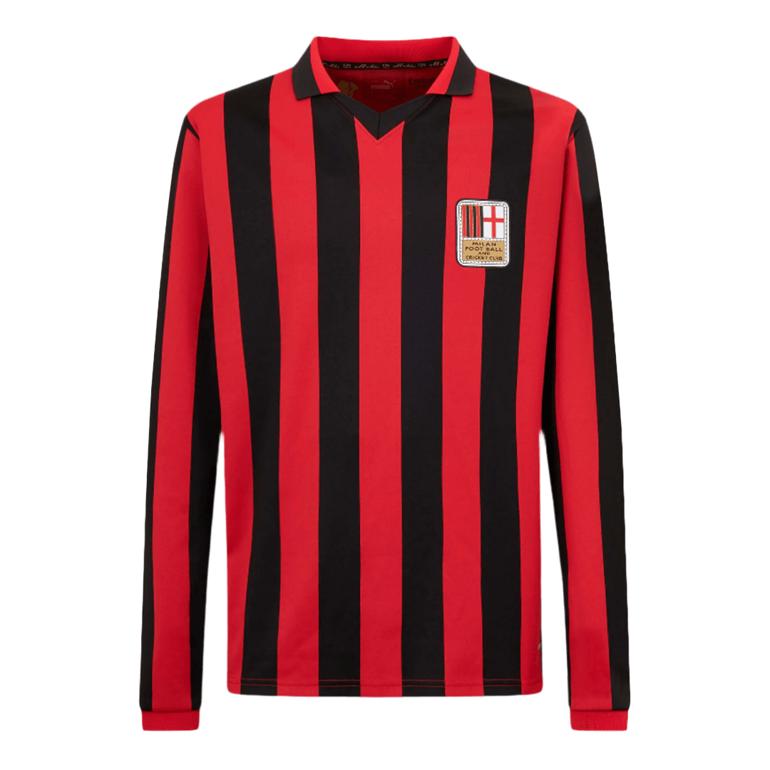 Soccer Kits #125 AC Milan 125th Anniversary Long Sleeve Soccer Jersey 2024/25