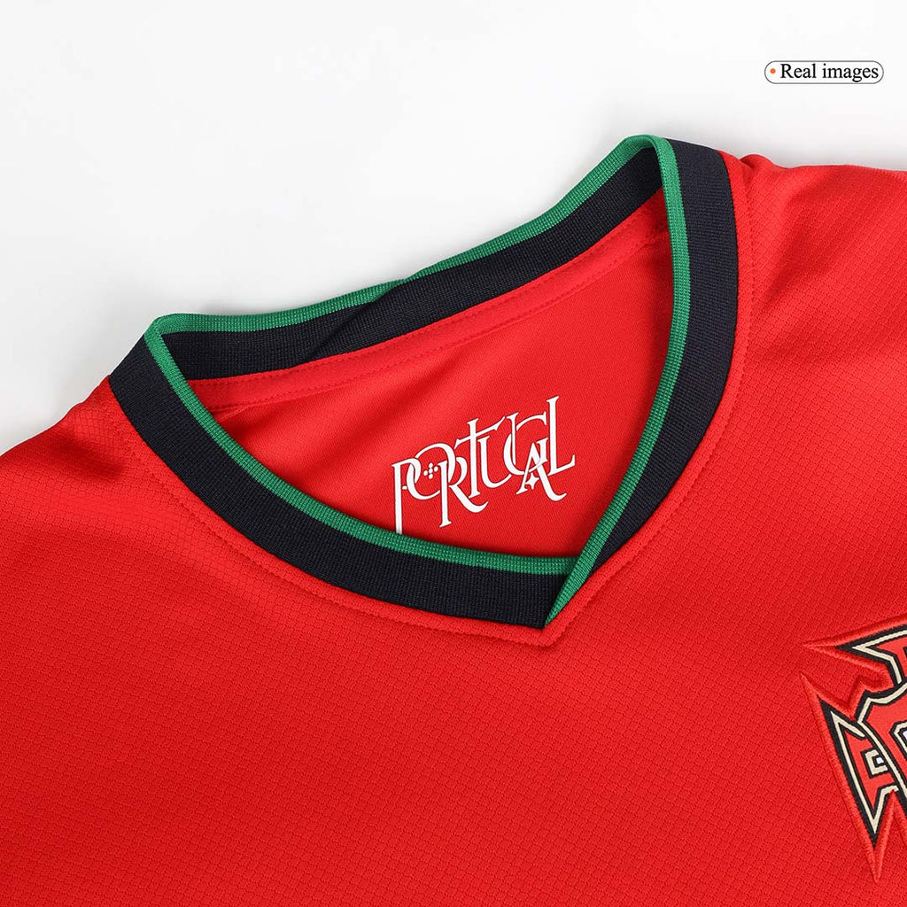 Kits de Futbol R.LEÃO #17 Portugal Camiseta de Futbol Local Eurocopa 2024
