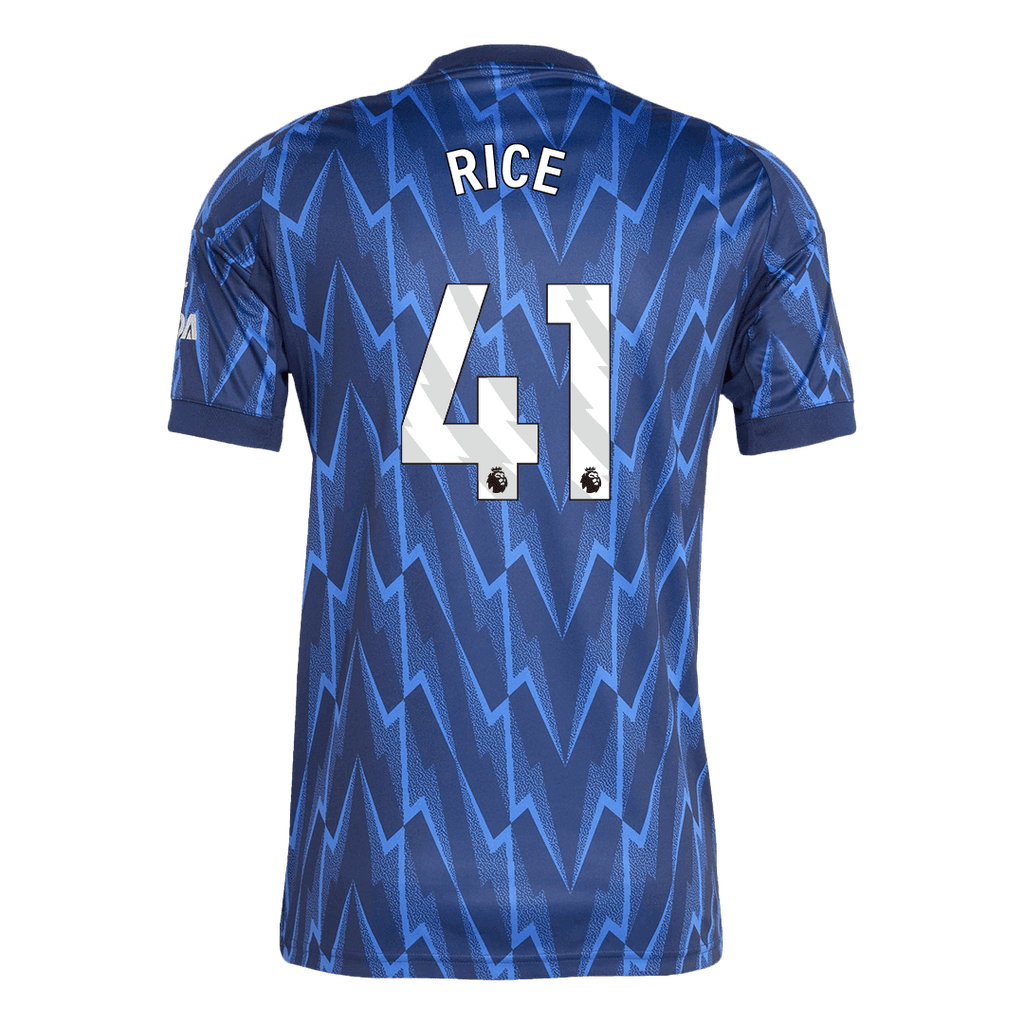 Camiseta de visitante del Arsenal RICE #41 2025/26, azul