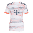 Camiseta de fútbol visitante del Bayern Múnich 2025/26 para mujer, color blanco