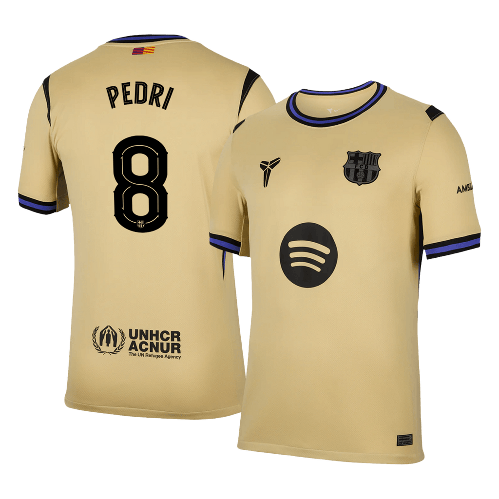 Camiseta de visitante del Barcelona PEDRI #8 2025/26 amarilla - UCL