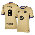 Camiseta de visitante del Barcelona PEDRI #8 2025/26 amarilla - UCL