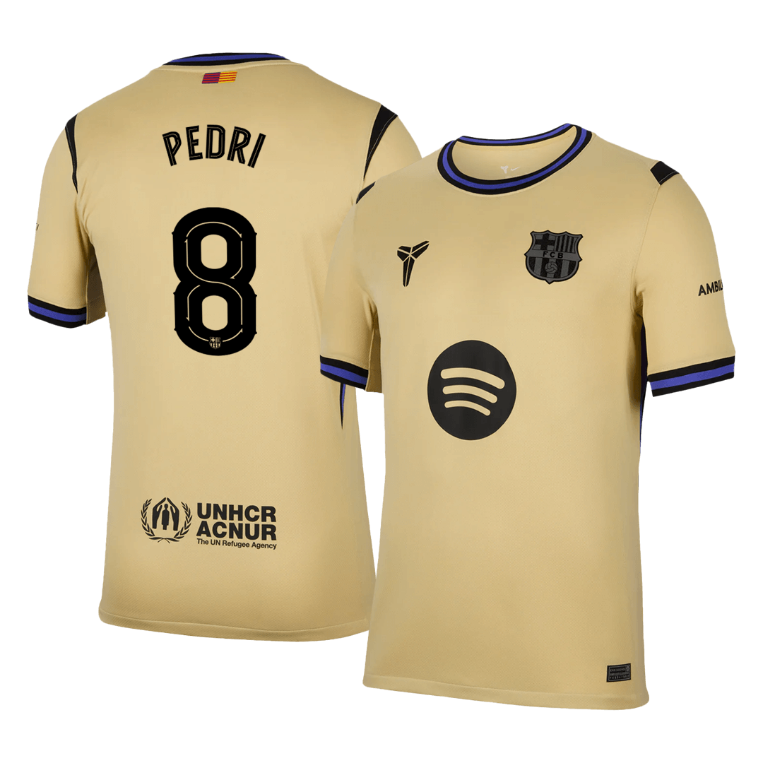 Camiseta de visitante del Barcelona PEDRI #8 2025/26 amarilla - UCL