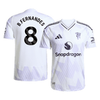 Soccer Kits Authentic B.FERNANDES #8 Manchester United Away Soccer Jersey 2025/26 White