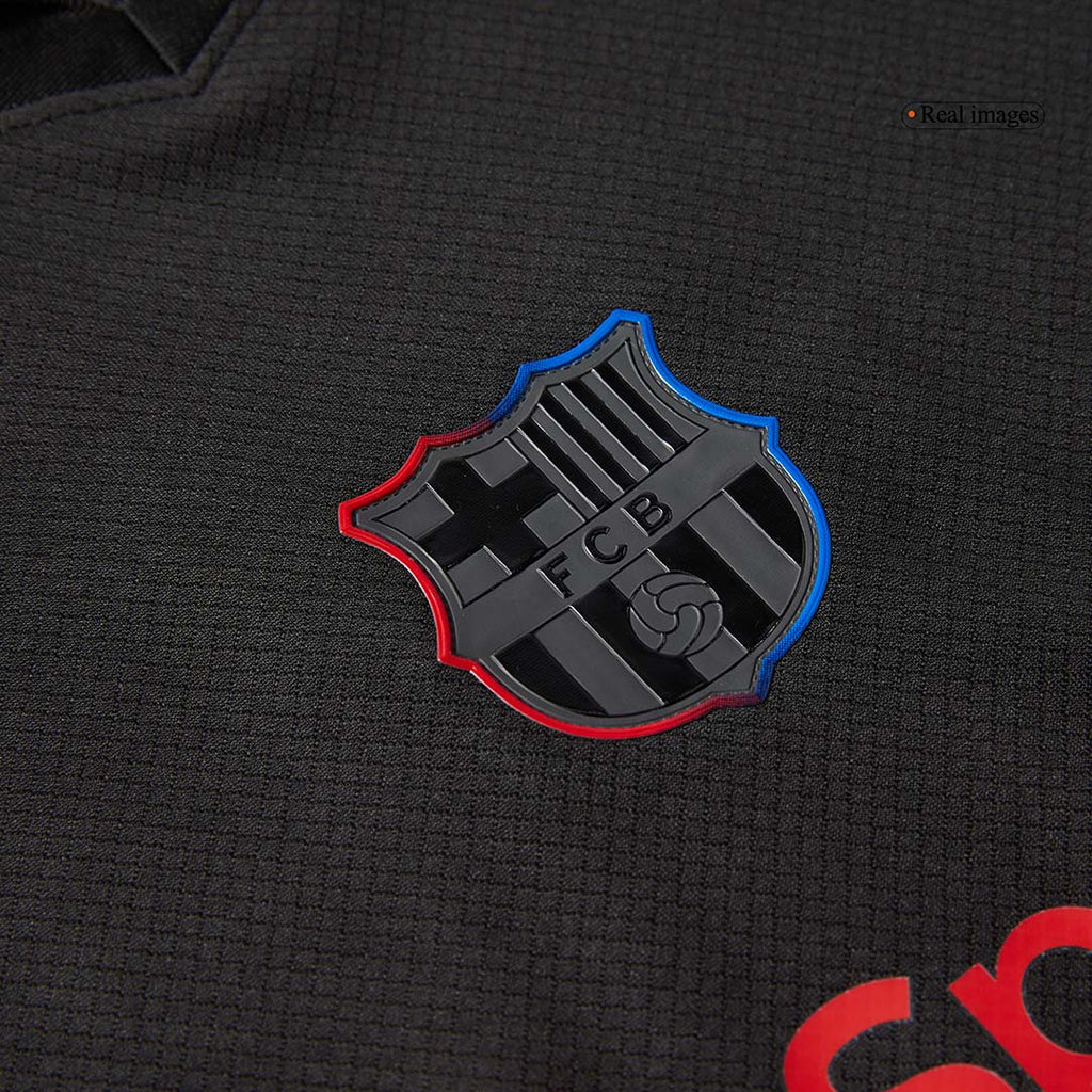 Maillots de football personnalisés pour enfants Barcelone Extérieur 2024/25