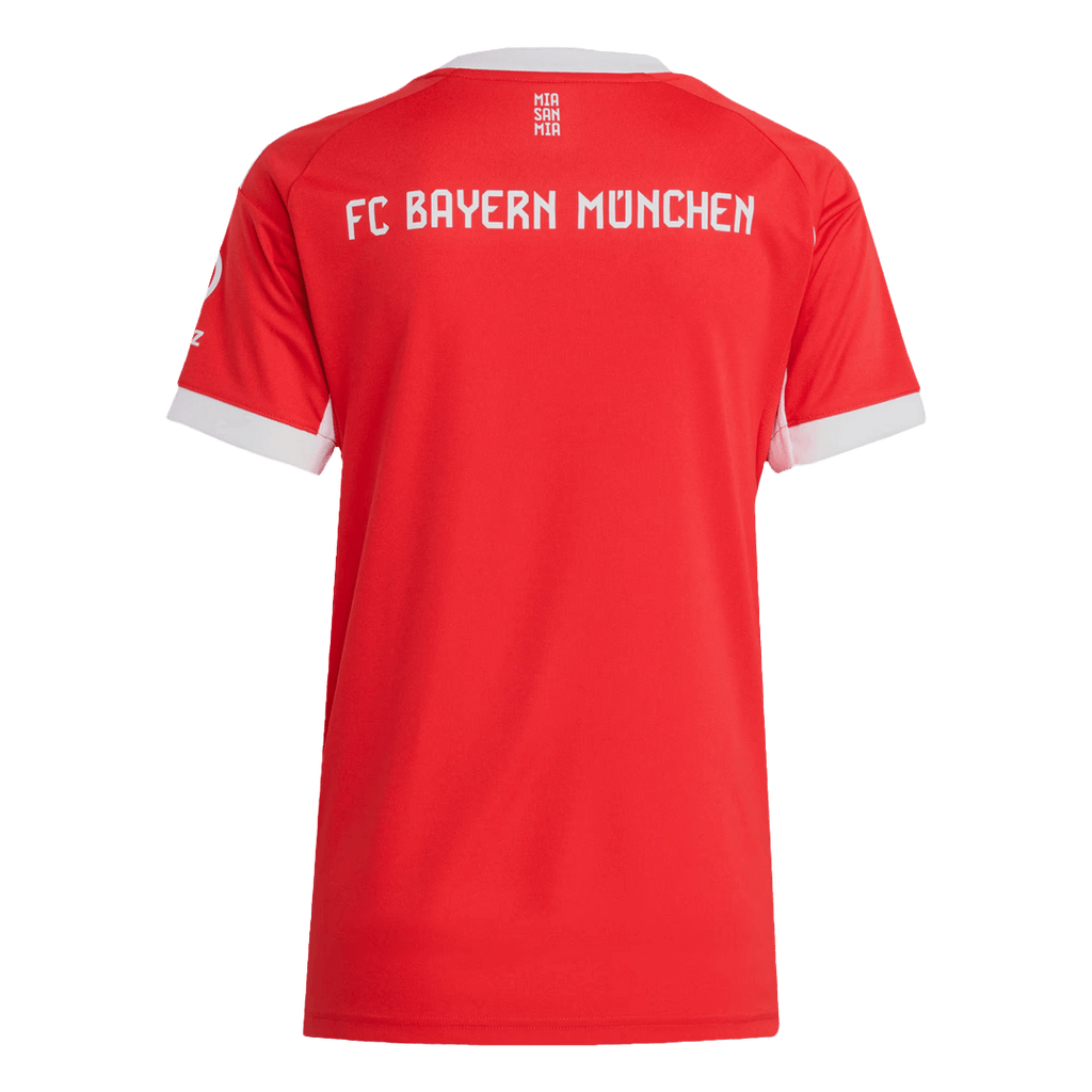 Camiseta de fútbol local del Bayern Múnich para mujer 2025/26, roja