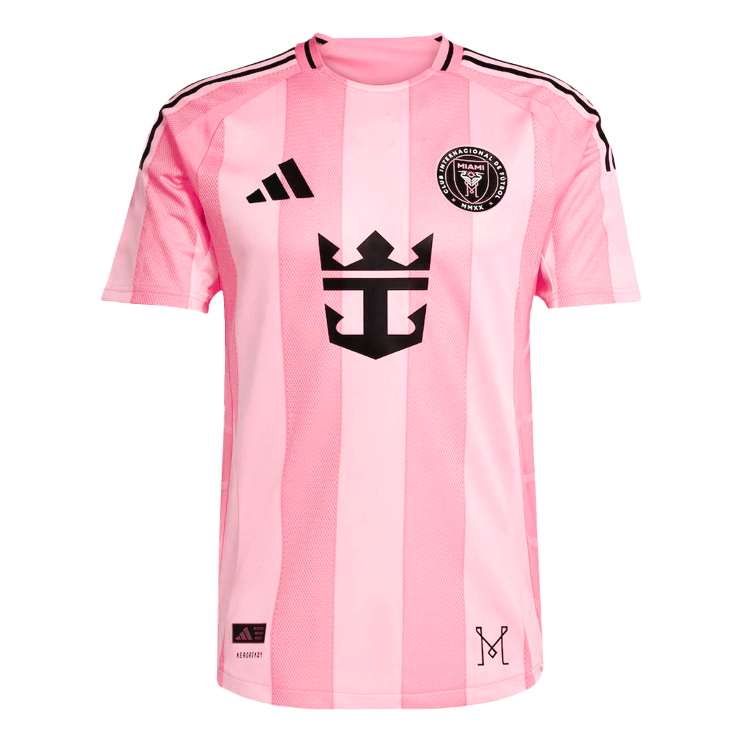 Maillot de football Messi #10 authentique Inter Miami CF Domicile 2025 Rose