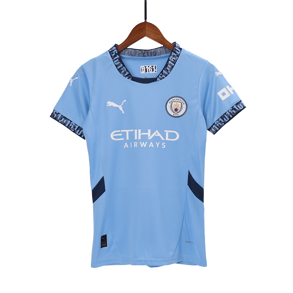 Soccer Kits Women's Manchester City Home Soccer Jersey Shirt 2024/25