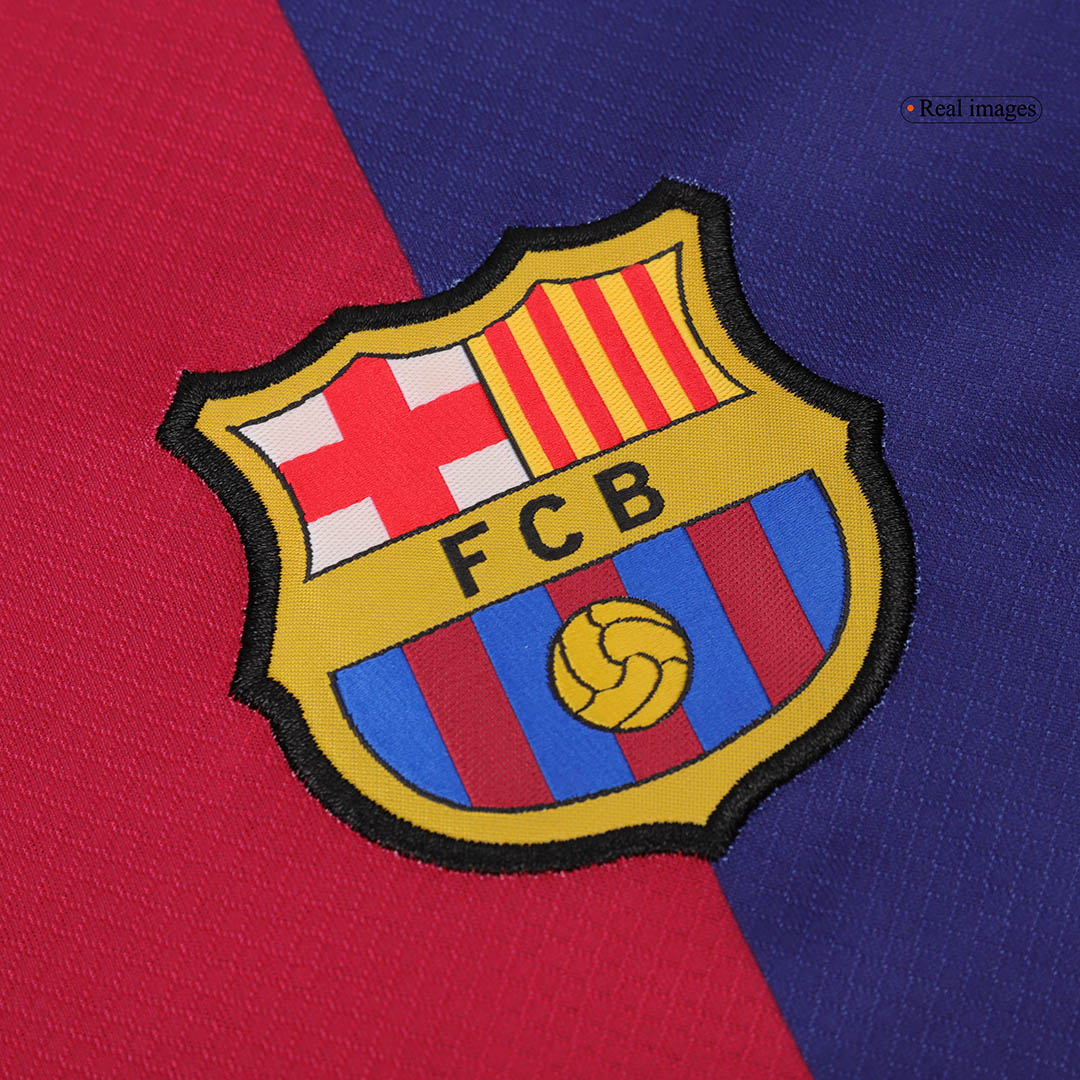 Soccer Kits Barcelona Home Long Sleeve Football Shirt 2024/25
