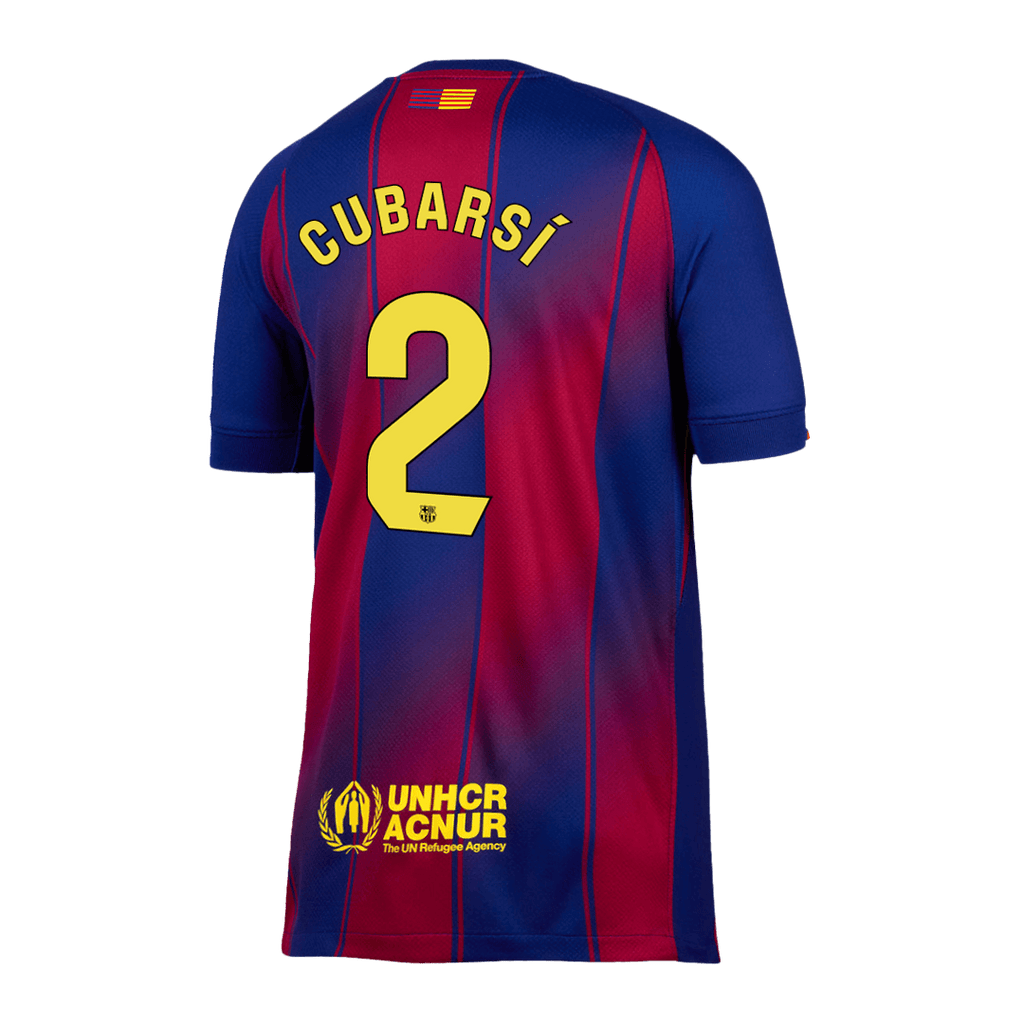 Soccer Kits CUBARSÍ #2 Barcelona Home Soccer Jersey 2025/26 Red&Blue