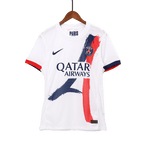 Soccer Kits Authentic KVARATSKHELIA #7 PSG Away Soccer Jersey 2024/25 White - UCL