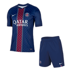 Kits de fútbol: Camiseta de fútbol local del PSG (camiseta y pantalones cortos) 2025/26, azul marino