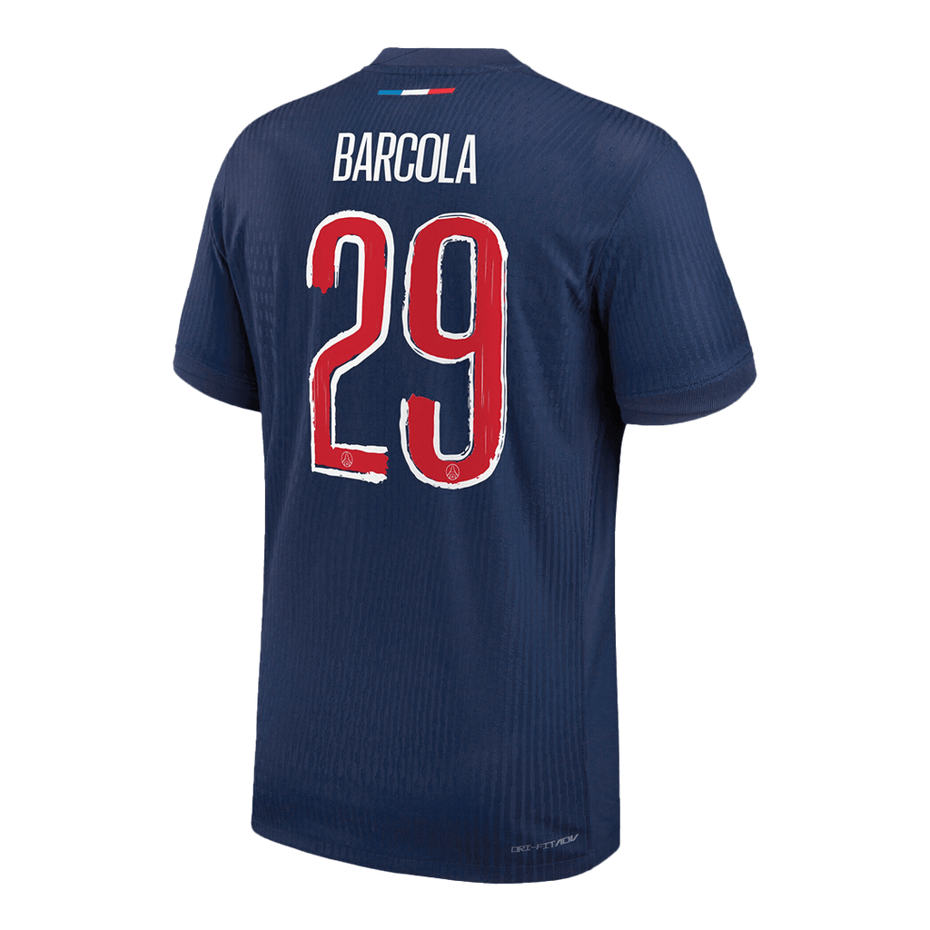 Soccer Kits Authentic BARCOLA #29 PSG Home Soccer Jersey 2024/25 Navy - UCL