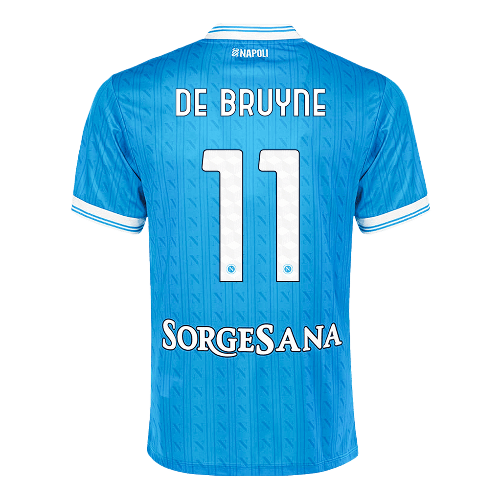 Soccer Kits DE BRUYNE #11 Napoli Home Soccer Jersey 2025/26 Blue