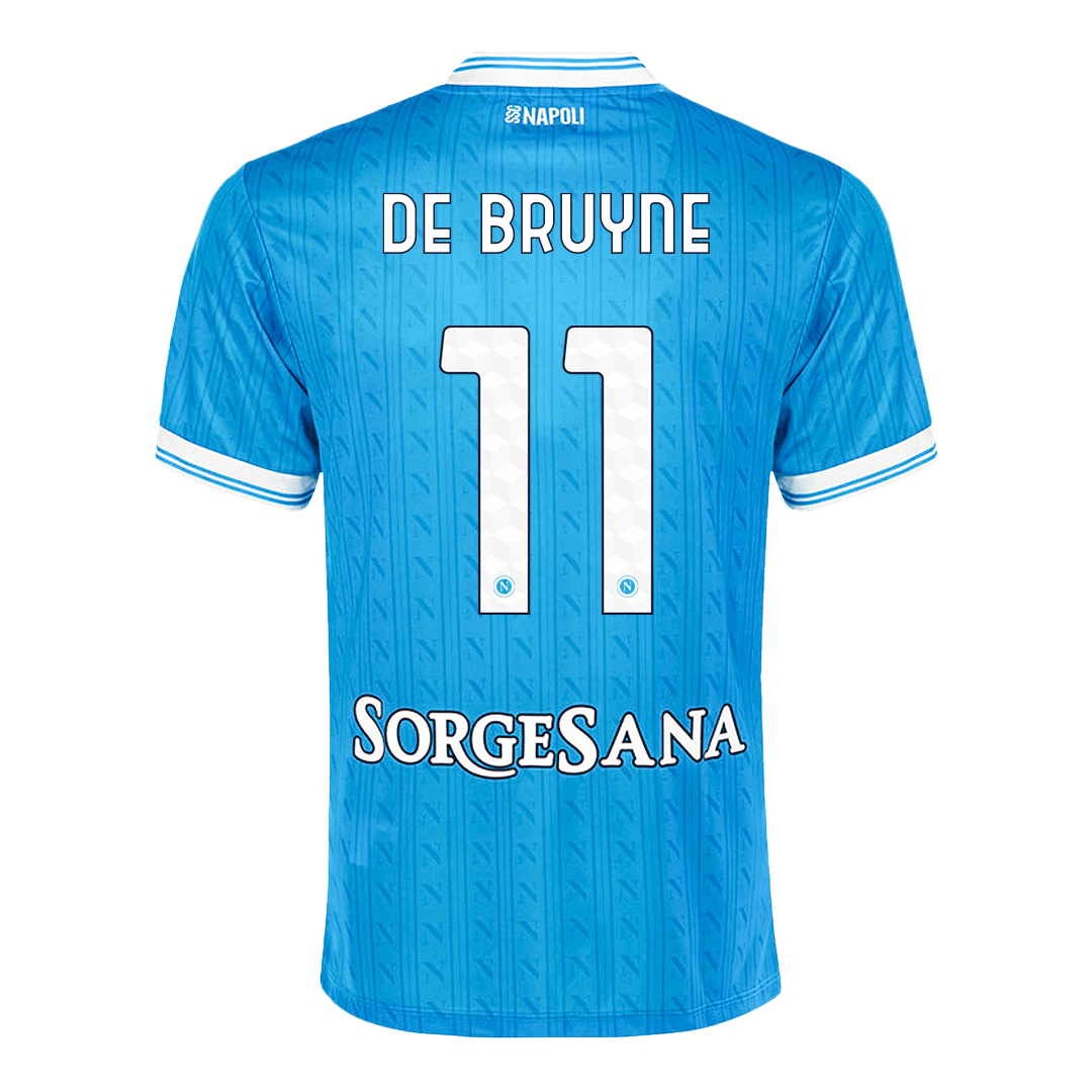 Soccer Kits DE BRUYNE #11 Napoli Home Soccer Jersey 2025/26 Blue